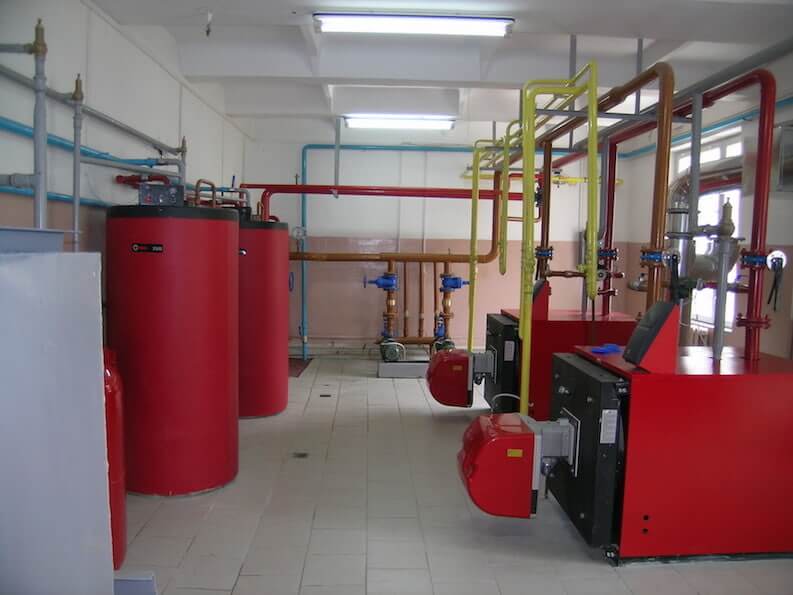 Heating and hot water system. A community action project. 