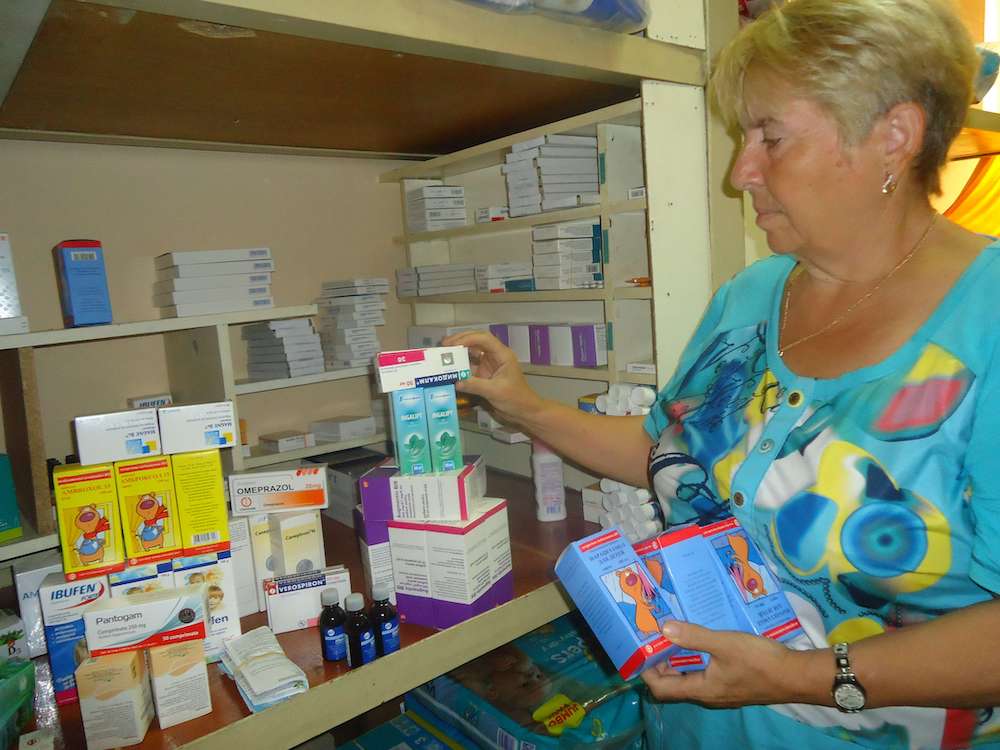  Valentina, the head nurse, with a new delivery of vitamins and medicine. 